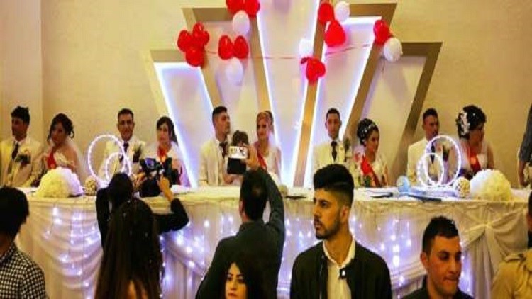 محبت نیوز   جشن ازدواج دختران اقلیت ایزدی رها شده از داعش + عکس