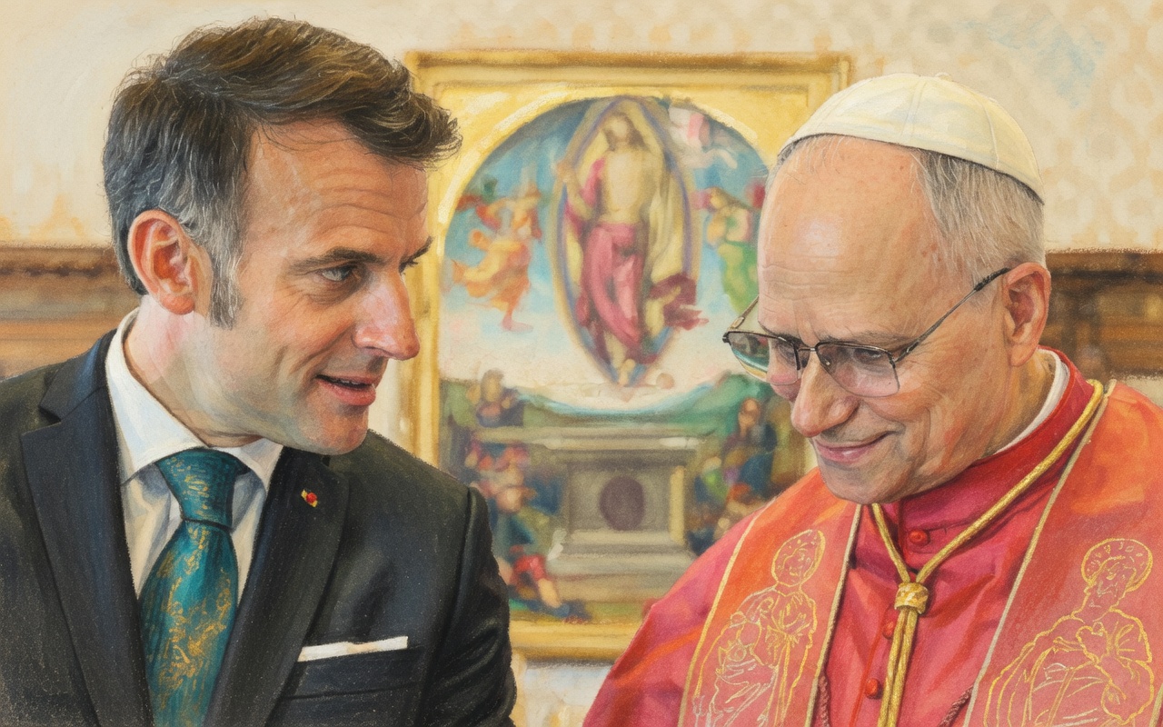 دیدار پاپ و مکرون در واتیکان: محوریت بحران خاورمیانه