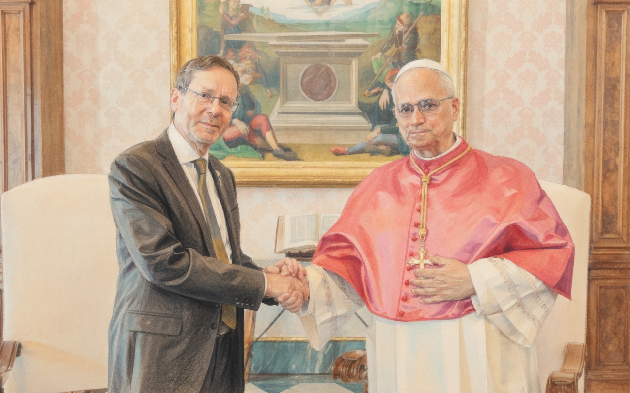 پاپ از رئیس‌جمهور اسرائیل خواست تا به گفت‌وگوها برای پایان جنگ با ایران ادامه دهد